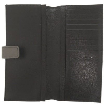 Prada Leather Gray Bifold Long Wallet Bifold Long Wallet Long Wallet 1332 Prada