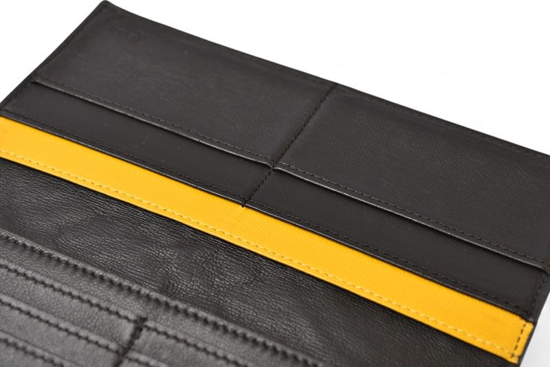 Fendi Wallet Fendi Bifold Long Wallet Leather Women Men FF Embossed Black 7m0264