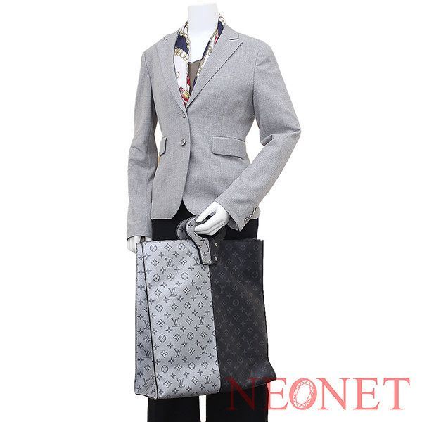 Louis Vuitton Monogram Pacific Eclipse Split Line Design Tote Bag Handbag