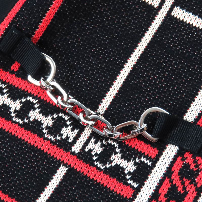 Hermes 2023 3h4209dc Tartan Et Chaines 100% Cotton Racer Jacket Zipup Knit