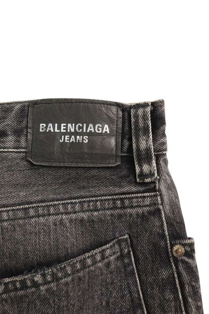 Balenciaga 675224 Tbp47 Crushed Baggy Denim Pants Men's S