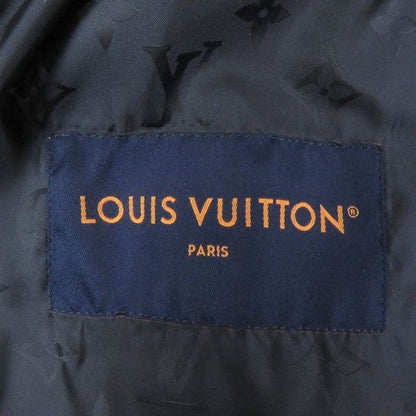 Louis Vuitton 1aglxq 25SS Monogram Leather Patch Fleece Jacket Blouson Navy L