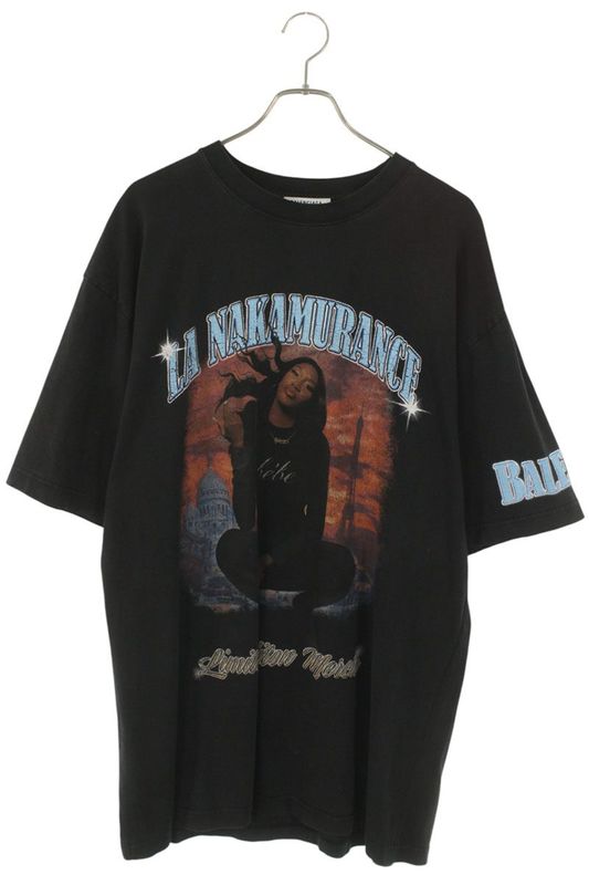 Balenciaga 641655 Tmv86 Aya Nakamura Photo Print T-shirt Men's M