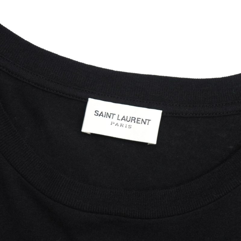 Saint Laurent Paris Short Sleeve T-shirt Size XS Print Cut And Sewn Car Made In