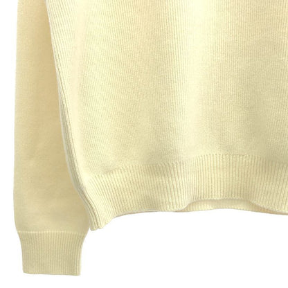 Bottega Veneta - Cashmere Blend Crew Neck Knitted Sweater - XL - Ivory - Women's