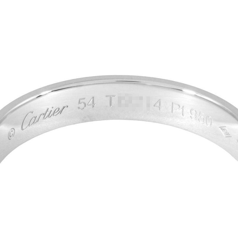 Cartier D'amour Wedding Ring #54 B4210300 Pt950 43g Platinum 35mm (014in) Ladies