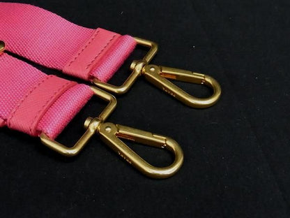 Prada Canvas Bag Shoulder Strap Shoulder Belt Shoulder Crossbody Women Pink