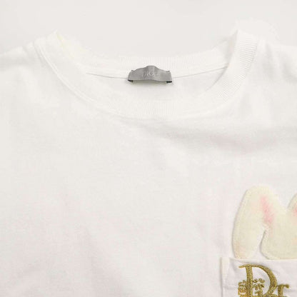 Dior Erl 23ss Logo Embroidery Wappen T-Shirt 313j651a0554 White L