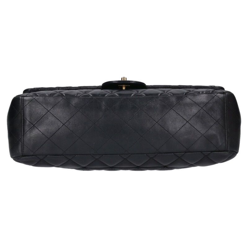 Chanel Deca Matelasse 34 Lambskin Single Flap Chain Shoulder Bag Women 34