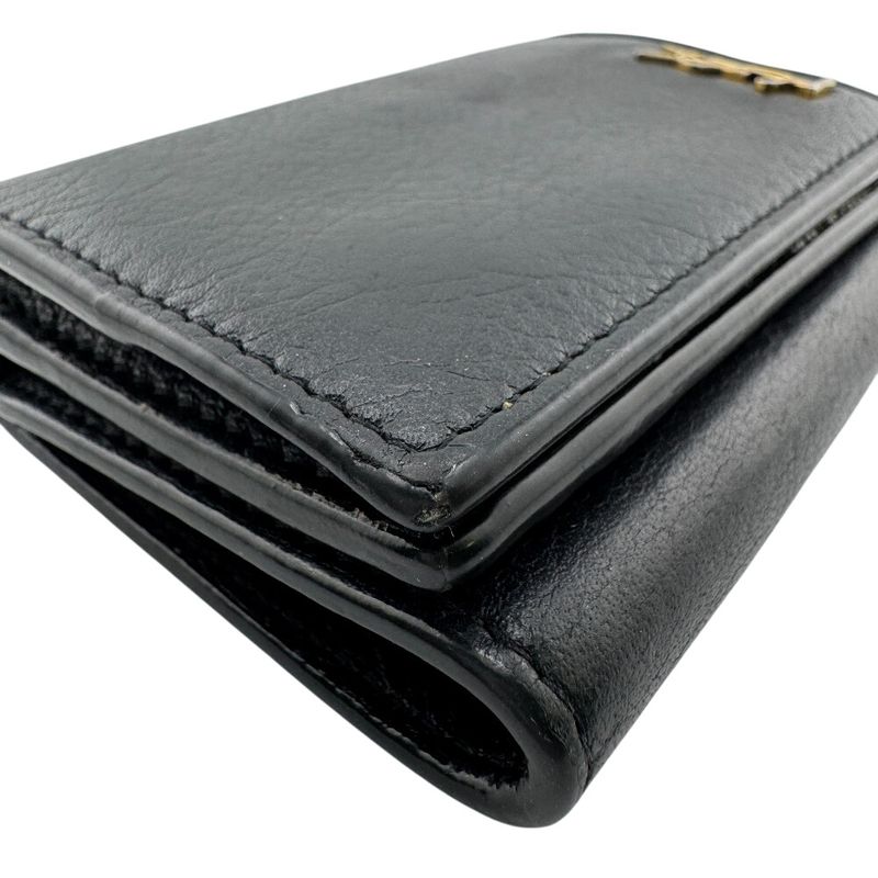 Saint Laurent Paris Tgn637420 YSL Logo Compact Wallet Trifold Wallet Branded