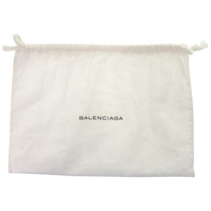 Balenciaga Gama 1 27276 Leather Metal Silver Hardware Ivory White Shoulder Bag