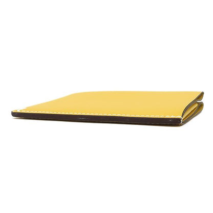 Hermes Card Case H Serie Evercolor Jeanne Naples Yellow Stamped B (made in