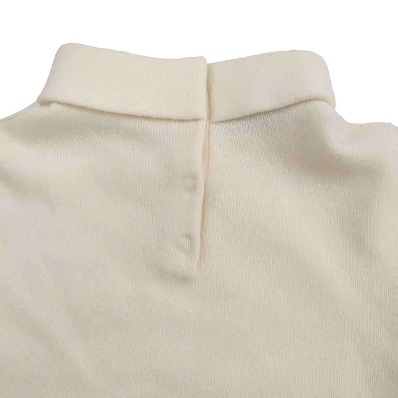 Prada 25ss Wool Turtleneck Knit Sweater P26545 16bk White 36