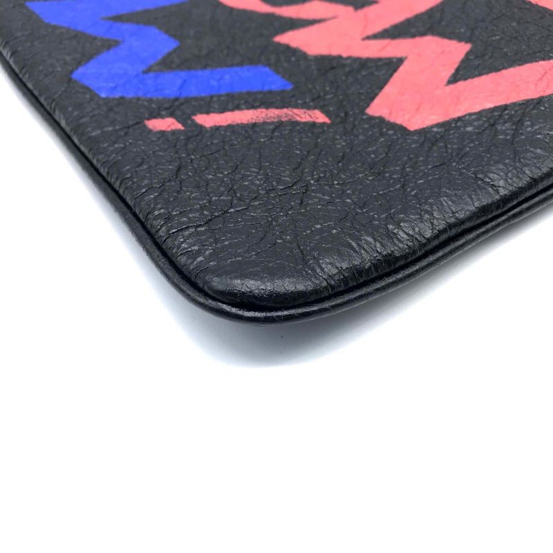 Balenciaga Graffiti Paint Explorer Clutch Bag