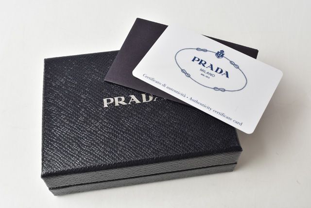 Prada Card Case Business Card Holder Men's 2m1149 Camouflage Black