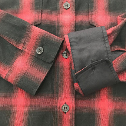 Saint Laurent(Yves Saint Laurent) Ombre Check Shirt Long Sleeve Shirt Size