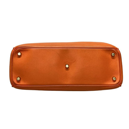 Dior/christian Dior Tote Bag Diorissimo Orange Leather