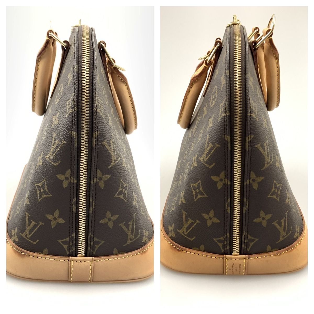 Louis Vuitton Monogram Alma Handbag Handbag M51130 Brown