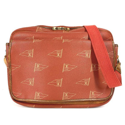 Louis Vuitton Shoulder Bag Calvi M80028 Canvas Avogany Orange