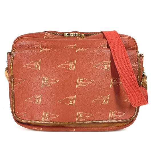 Louis Vuitton Shoulder Bag Calvi M80028 Canvas Avogany Orange
