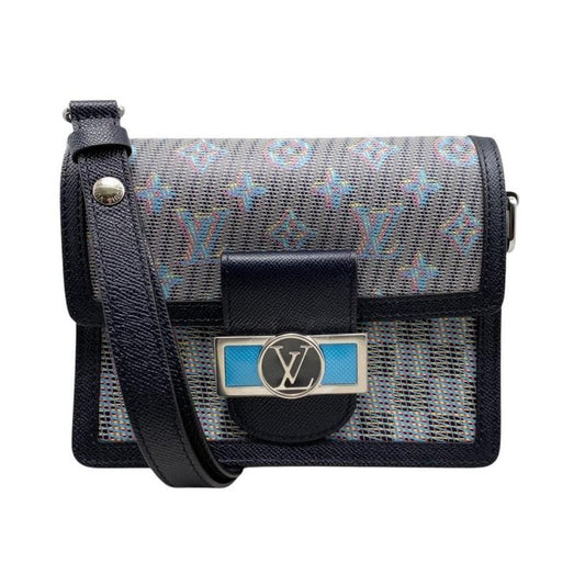 Louis Vuitton Dauphine Mini M55454 Monogram LV Pop Navy Blue Louis Vuitton