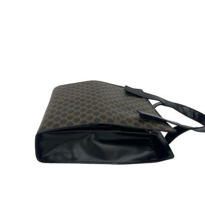 Celine Vintage Macadam Blason Pattern Leather Handbag Mini Tote Bag