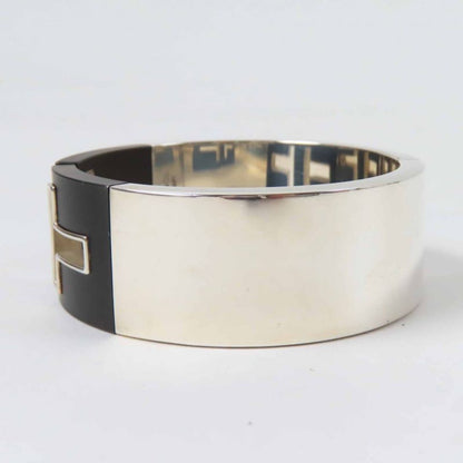 Tiffany & Co T-cut Out Bangle / Bracelet Ag925 Silver Black Ladies