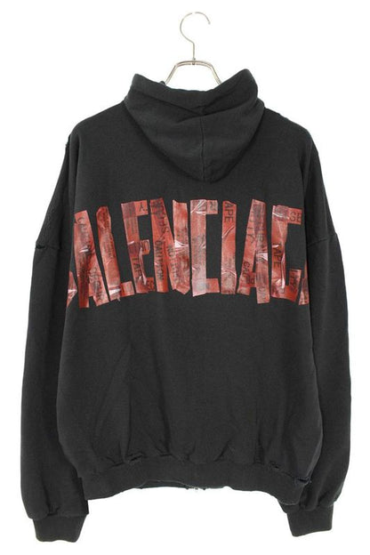 Balenciaga 25SS 826162 Tsvf8 Security Tape LOGO Parka Men's 2