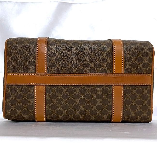 Celine Mini Boston Bag Brown Signature M08 Excellent Condition