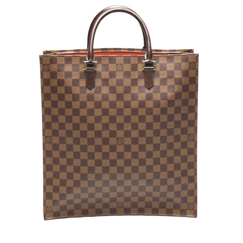 Louis Vuitton N51140 Damier Tote Bag Sac Plastic Handbag Louis Vuitton Ebène