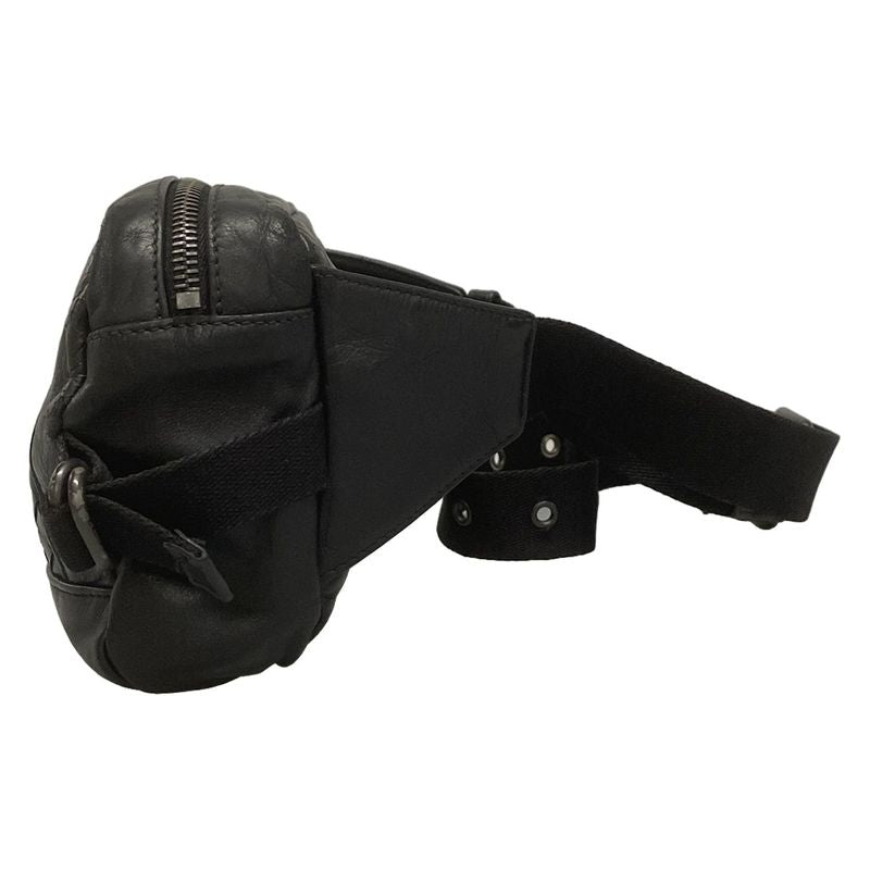 Bottega Veneta Intrecciato Black Leather Waist Pouch