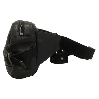 Bottega Veneta Intrecciato Black Leather Waist Pouch