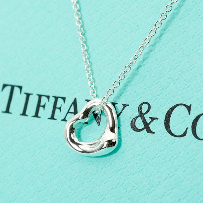 11mm (0.43in) Tiffany & Co Small Open Heart Necklace 24-5792s