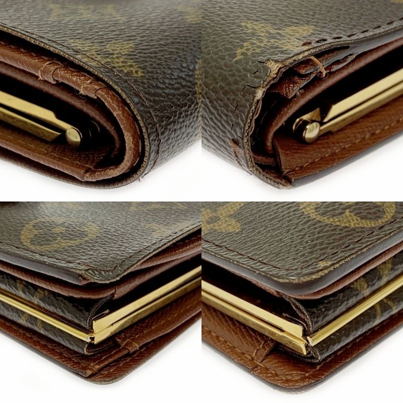 Louis Vuitton M61663 Monogram PVC Portmonnais Vieviennois Brown 403633 Bifold