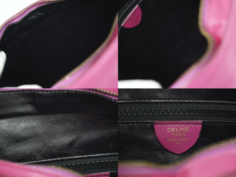 Authentic Celine Leather Tote Handbag Pink Bag Pre-owned [follow-up Discount]