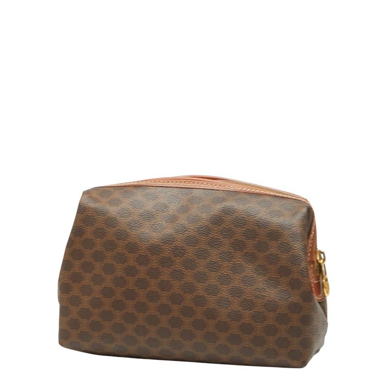 Celine Macadam Brown PVC Leather Women's Celine