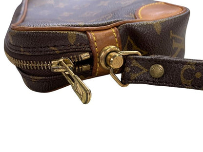 2174 Louis Vuitton LV Marly Dragonne PM Monogram Clutch Bag Second Bag Brown