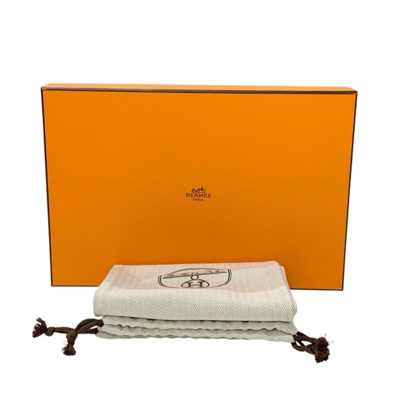 Hermes Flat Shoes Suede Pink Unused Ring Back Rhinestone