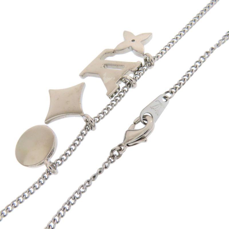 Louis Vuitton M00917 Monogram Pendant - LV Instinct Enamel Necklace Metal Ladies