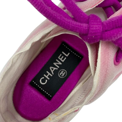 Chanel Sneakers Shoes Mesh Pink Purple Here Mark