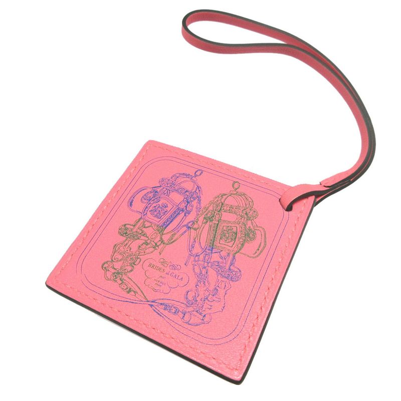 Hermes Careno Brides De GALA Vosuift Rose Eté Bag Charm Key Holder 1867 Hermes