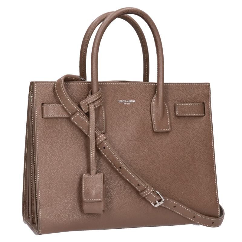 Saint Laurent Paris 421863 Baby Sac De Jour 2WAY Shoulder Leather Handbag Men's