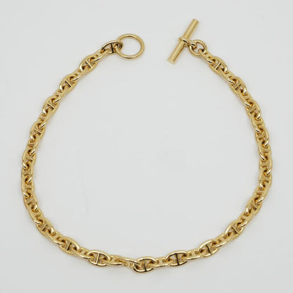 Hermes Chaine D'ancre PM Necklace 750 YG Yellow Gold 43 Pieces 109.6g