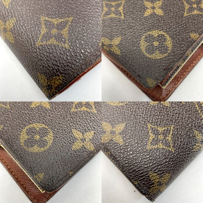 Louis Vuitton Monogram Portefeuille Viennois M61674 Bifold Wallet Leather