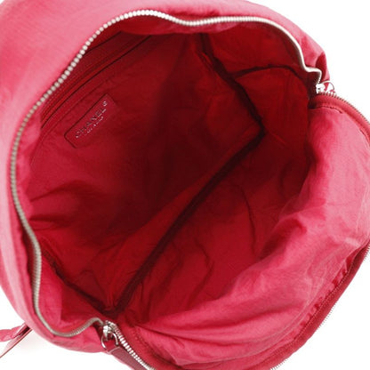 Chanel Coco Mark Matelasse Nylon Red Women's Backpack/daypack