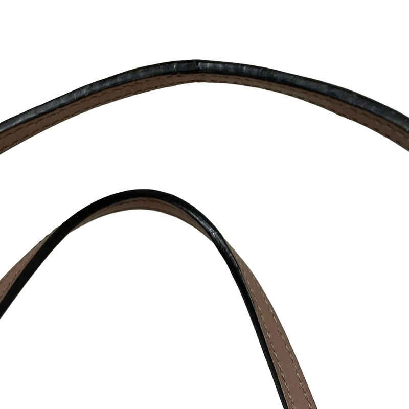 Gucci Shoulder Bag Bree Stripe Line 323673 Pink Beige Leather