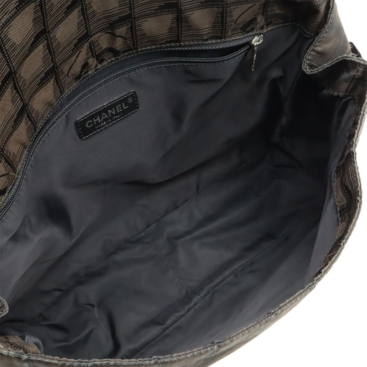 Chanel New Travel Line Messenger Bag Shoulder Bag Crossbody Brown Brown Black