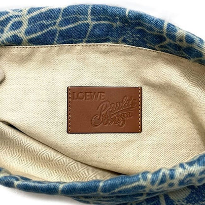 Loewe Draw String Pouch Ring Light Blue