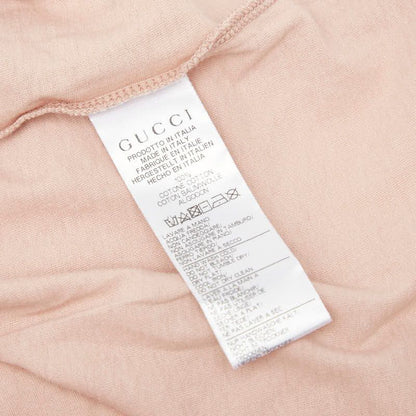 Gucci Star Print V-neck Short Sleeve T-shirt Size: 8 Pink Multicolor Cotton