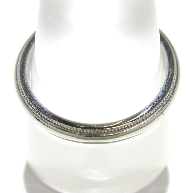 Tiffany & Co Ring Identical Milgrain Band Ring Pt950